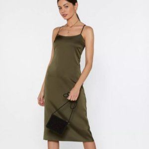**LAST CHANCE** Nasty Gal Satin Midi Dress NWT
